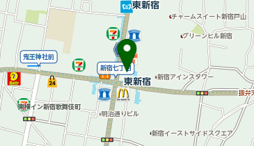 東新宿整形外科リハビリクリニックの地図画像