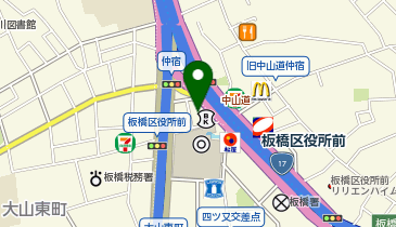 うえのとしあき脳神経クリニック板橋の地図画像