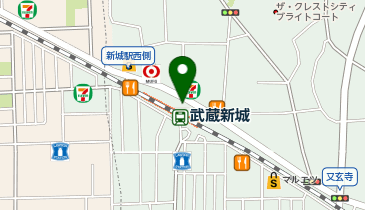 武蔵新城駅前耳鼻咽喉科の地図画像
