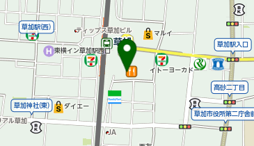 草加いまぜき眼科の地図画像