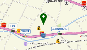 三次せの泌尿器科の地図画像