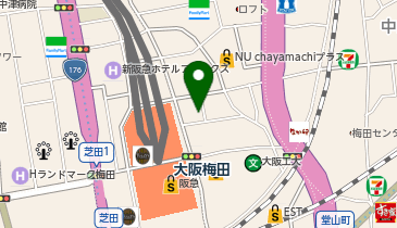 ペアライフクリニック 大阪梅田院の地図画像