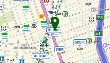 神田駅前もんでん耳鼻咽喉科の地図画像