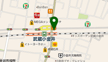 小金井メディカルクリニックの地図画像