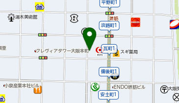 みらいクリニック大阪北浜の地図画像