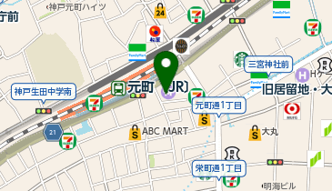 元町HDクリニックの地図画像