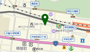 明石駅前いなぐま小児科アレルギー科の地図画像