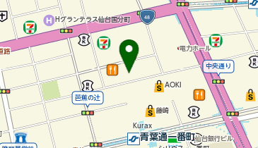こころの陽だまりクリニック仙台一番町の地図画像