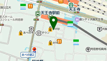 上野会クリニックあべのBranchの地図画像