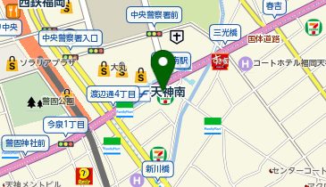 Tenjin Toya Clinicの地図画像