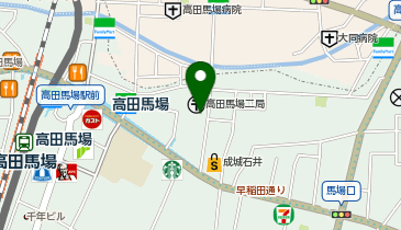 高田馬場クリニック皮膚科の地図画像