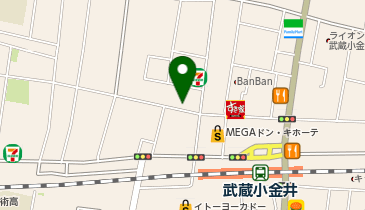 武蔵小金井ますだ整形外科の地図画像