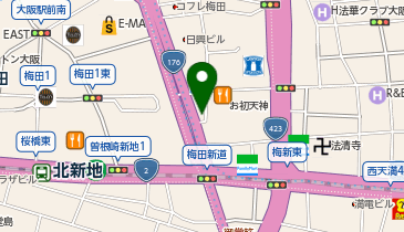 梅田クリニックの地図画像
