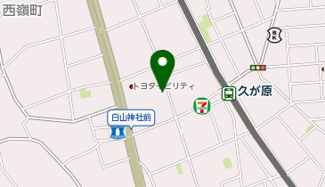 久が原なのはな皮フ科の地図画像