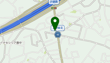 にしい内科クリニック 豊中上野坂院の地図画像