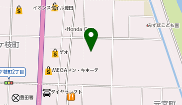 こはく皮フ科の地図画像