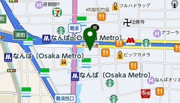 大阪難波心療内科ゆうメンタルクリニック大阪難波院の地図画像