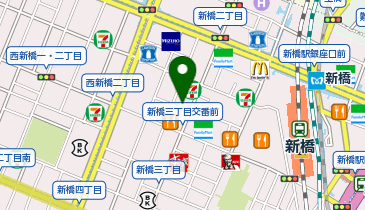 新橋駅前まつだ皮膚科の地図画像