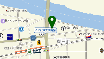 心療漢方内科医食同源・地球環境保全松江ホリスティッククリニックの地図画像