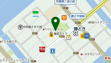 勝どき駅前 ネネクリニックの地図画像