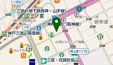 神戸三宮ふくだメンタルクリニックの地図画像