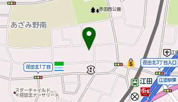 江田あざみ野整形外科の地図画像
