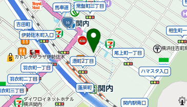 メディカルスキャニング関内の地図画像