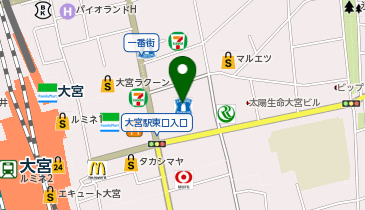 おおみや形成スキンクリニックの地図画像