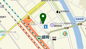 盛岡こもれびメンタルクリニックの地図画像