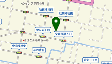 こうふ糖尿病健康クリニックの地図画像