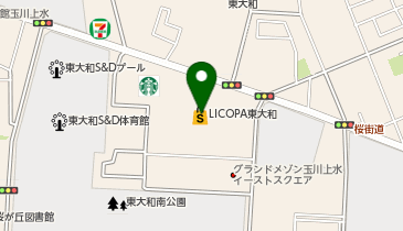 にじいろこどもとみんなのクリニックLICOPA東大和院の地図画像
