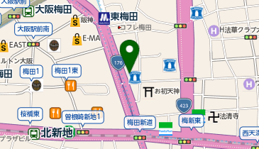 大阪梅田セリーフクリニックの地図画像