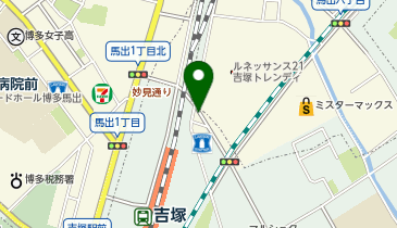 くまのみクリニック博多院の地図画像