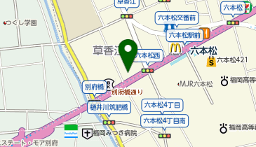六本松こころのクリニックの地図画像
