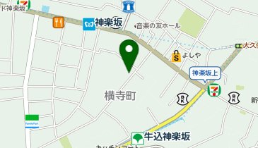 神楽坂松田醫院の地図画像