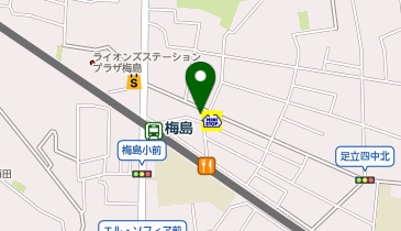 足立うめじま内科クリニックの地図画像