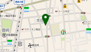中崎町たかき整形外科の地図画像