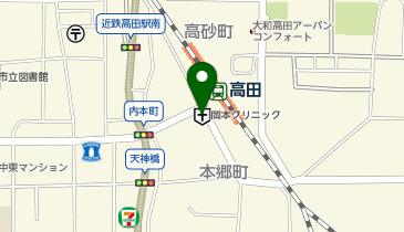 岡本クリニックの地図画像