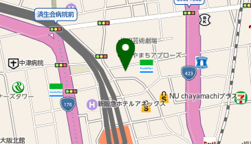 大阪梅田整形外科クリニックの地図画像