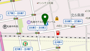 鼻と副鼻腔のクリニック 札幌の地図画像