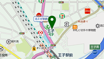王子皮膚科美容皮膚科の地図画像