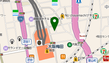 茶屋町ペインクリニックの地図画像