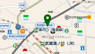 溝の口駅前内科・呼吸器内科の地図画像