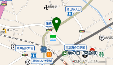 溝の口耳鼻咽喉科クリニックの地図画像