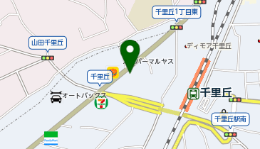千里丘駅前わだ皮フ科の地図画像