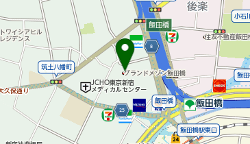 飯田橋ホームクリニックの地図画像