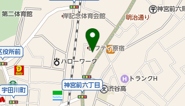 神宮前デンタルクリニックの地図画像