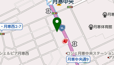 月寒中央歯科の地図画像