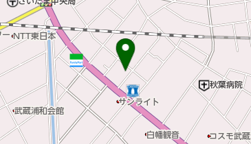 白幡歯科医院の地図画像
