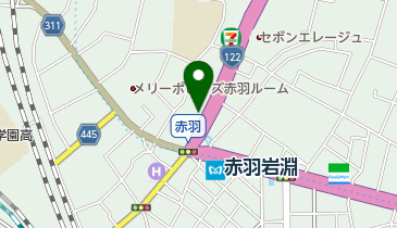 赤羽岩淵ひがし歯科の地図画像